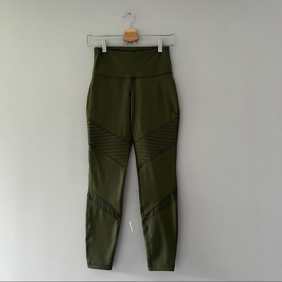 Olive Green Workout Leggings - Picture 1 of 6